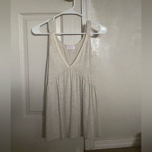 Cream babydoll tank